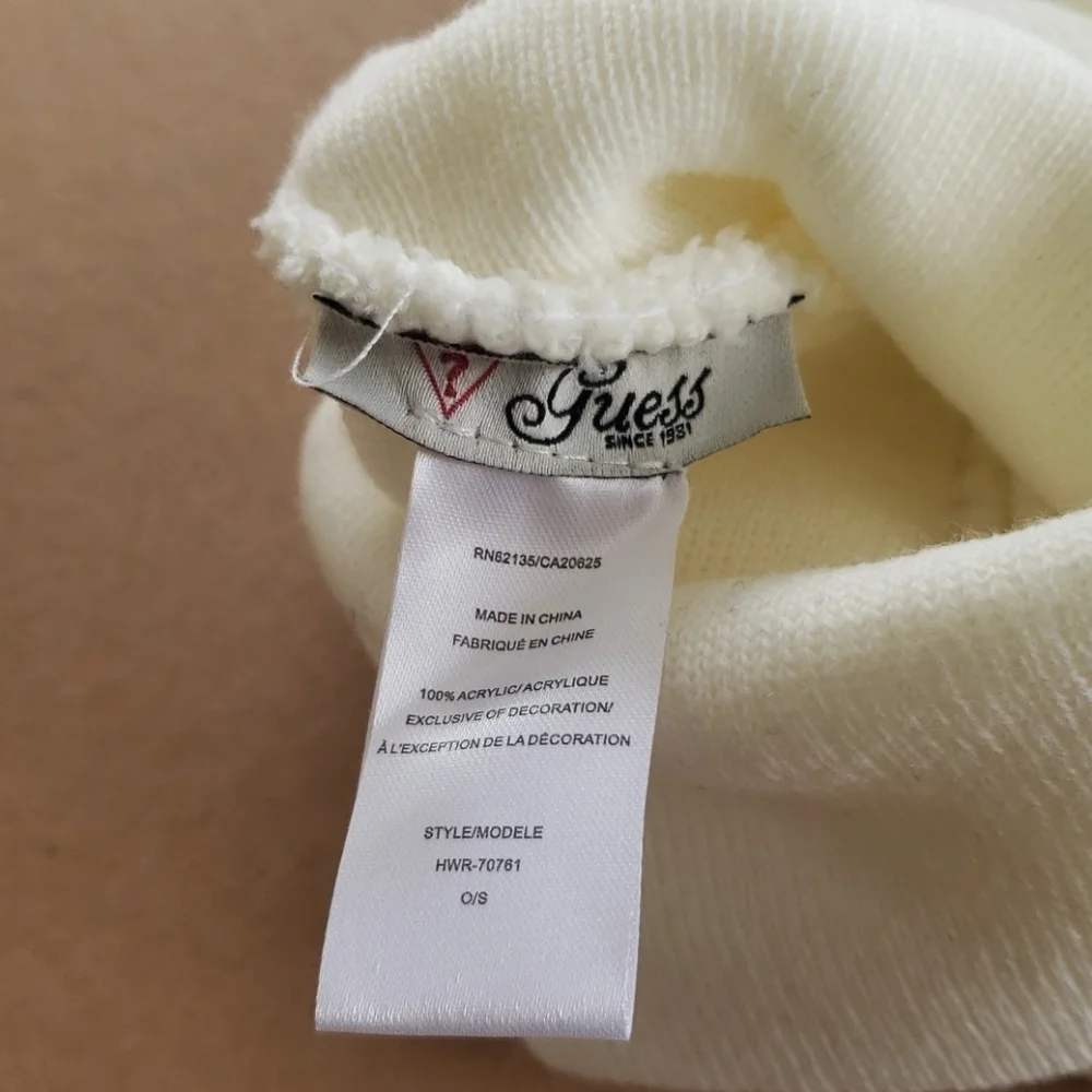 NEW GUESS Rhinestone Cat Ear Beanie